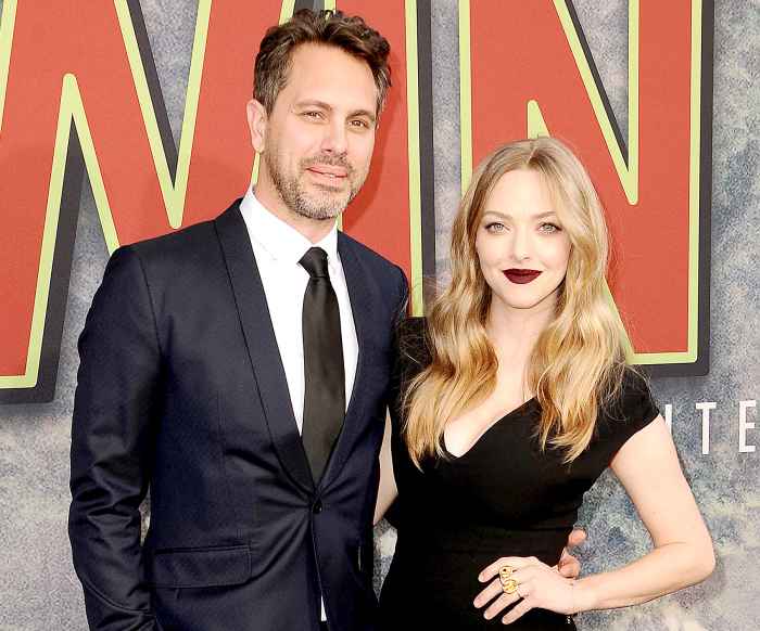 Thomas Sadoski and Amanda Seyfried attend the premiere of "Twin Peaks" at Ace Hotel on May 19, 2017 in Los Angeles, California.