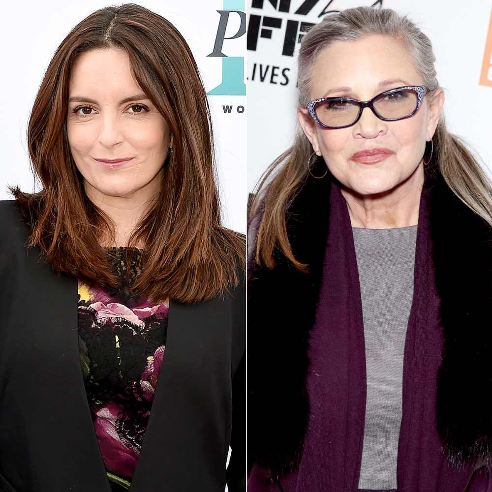 Tina Fey and Carrie Fisher