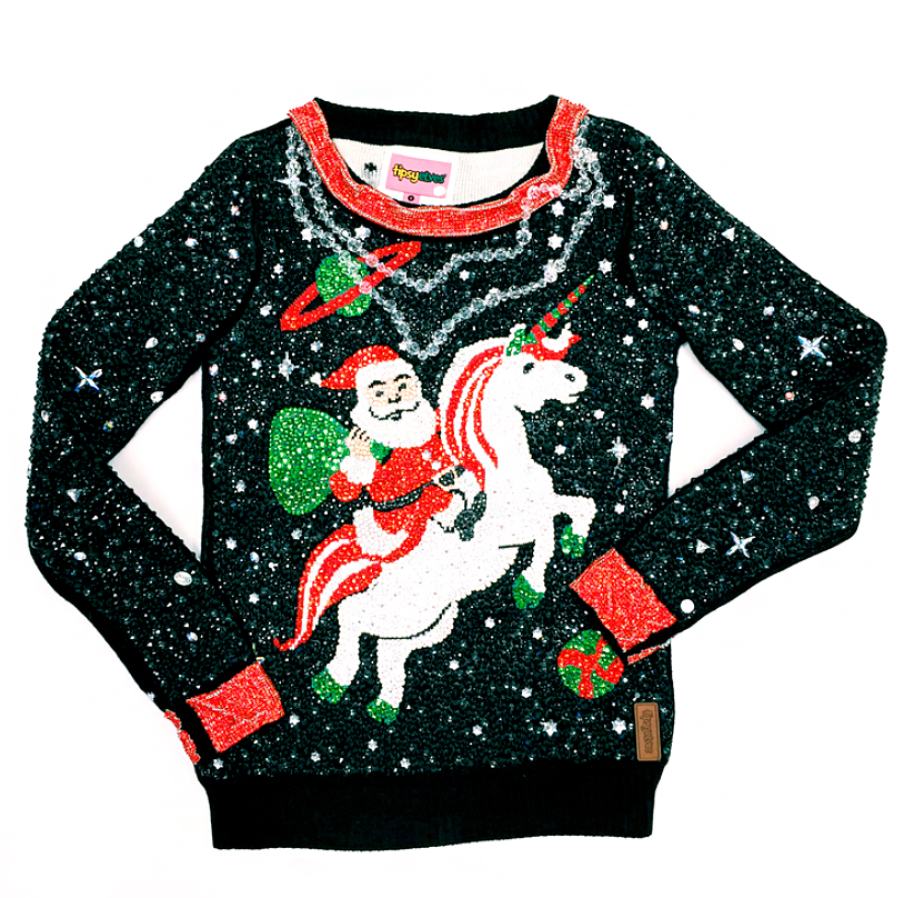 Tipsy Elves and Swarovski Ugly Christmas Sweater