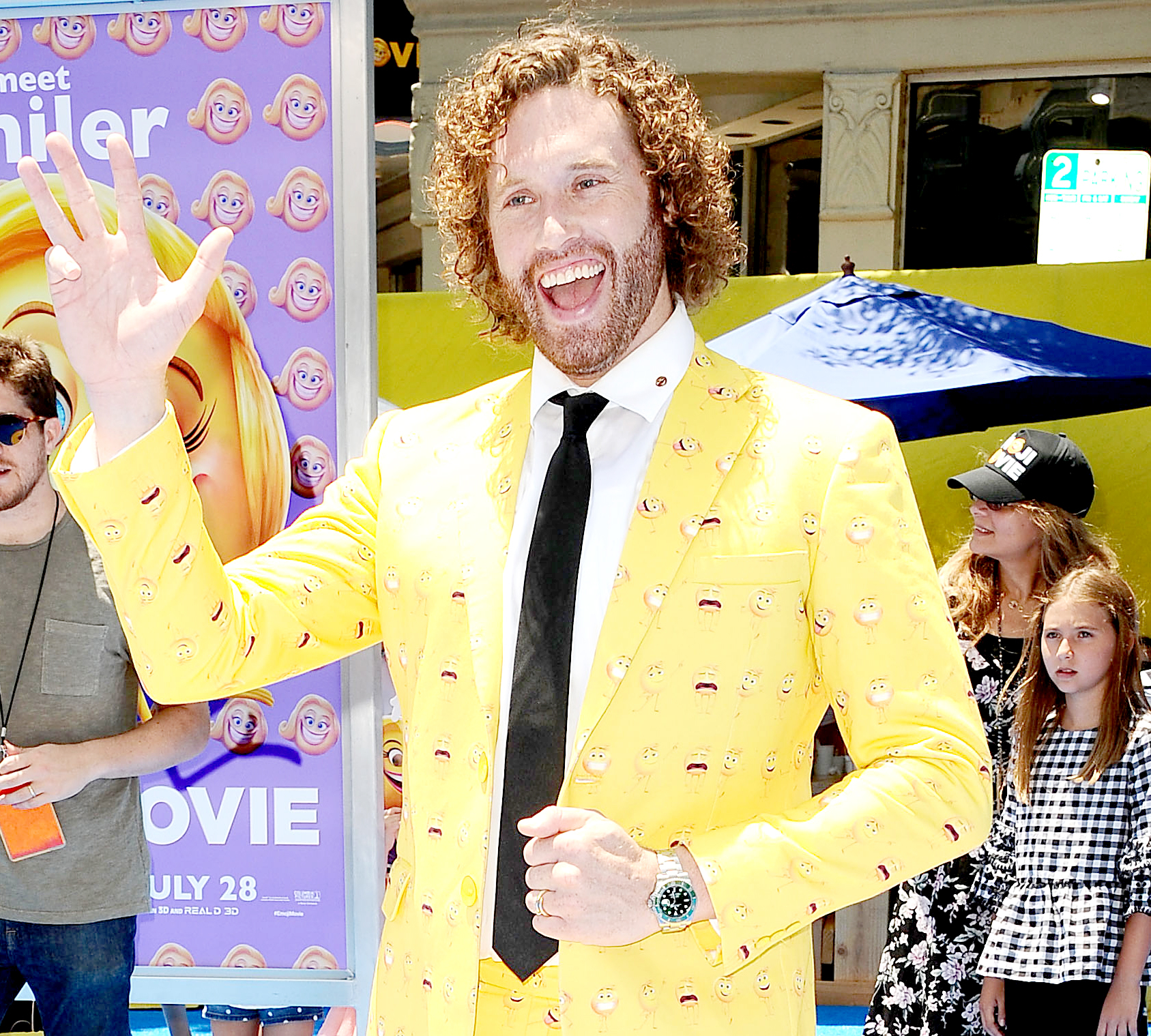 T.J. Miller attends the premiere of "The Emoji Movie" at Regency Village Theatre on July 23, 2017 in Westwood, California.
