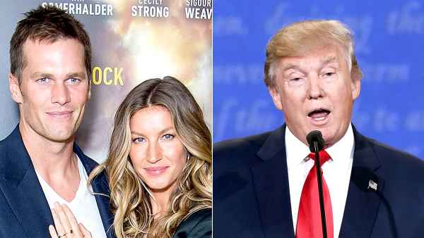 Tom Brady and Gisele Bundchen; Donald Trump