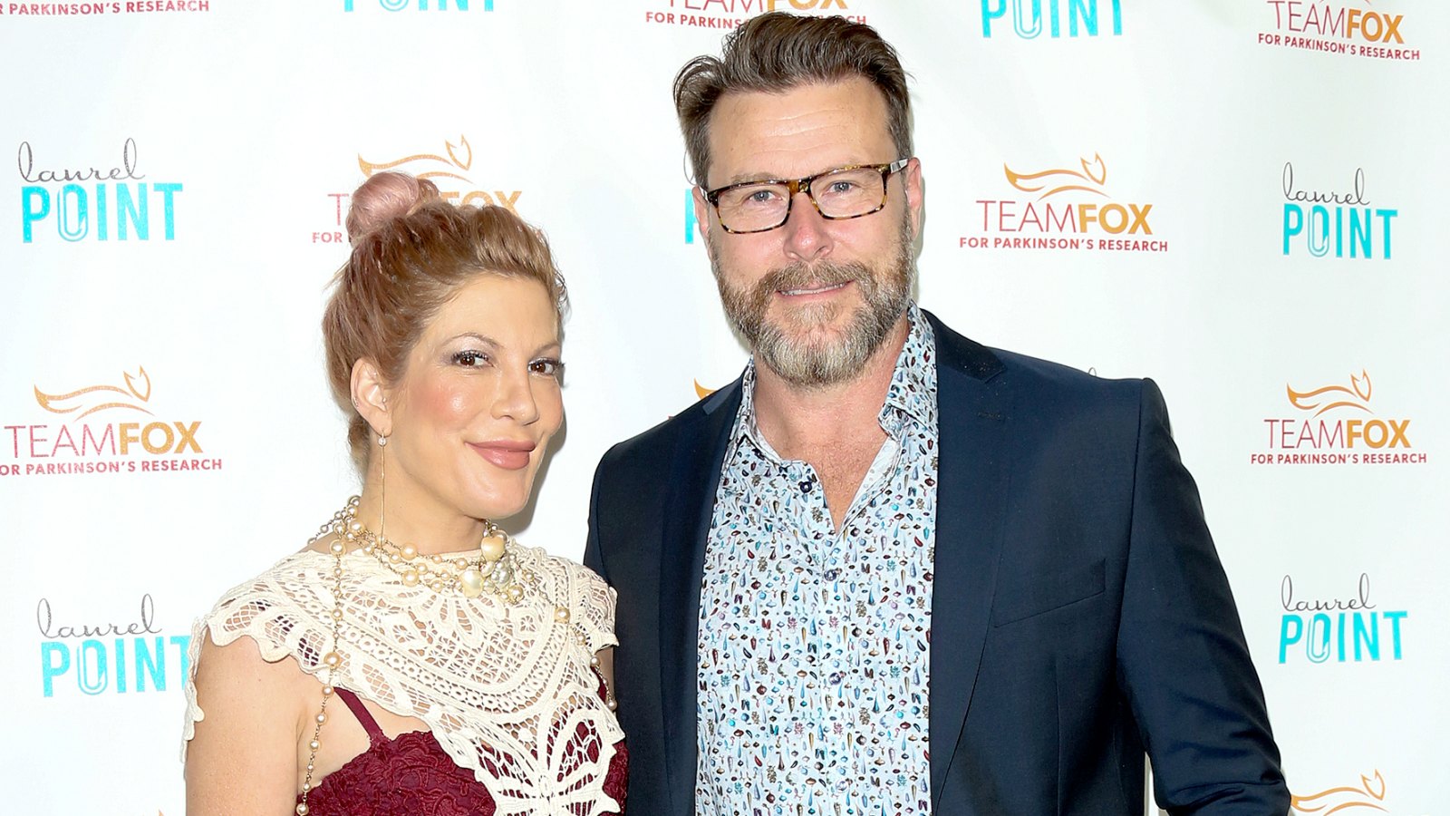 Tori Spelling and Dean McDermott attend the "Raising The Bar To End Parkinson's" at Laurel Point on July 27, 2016 in Studio City, California.