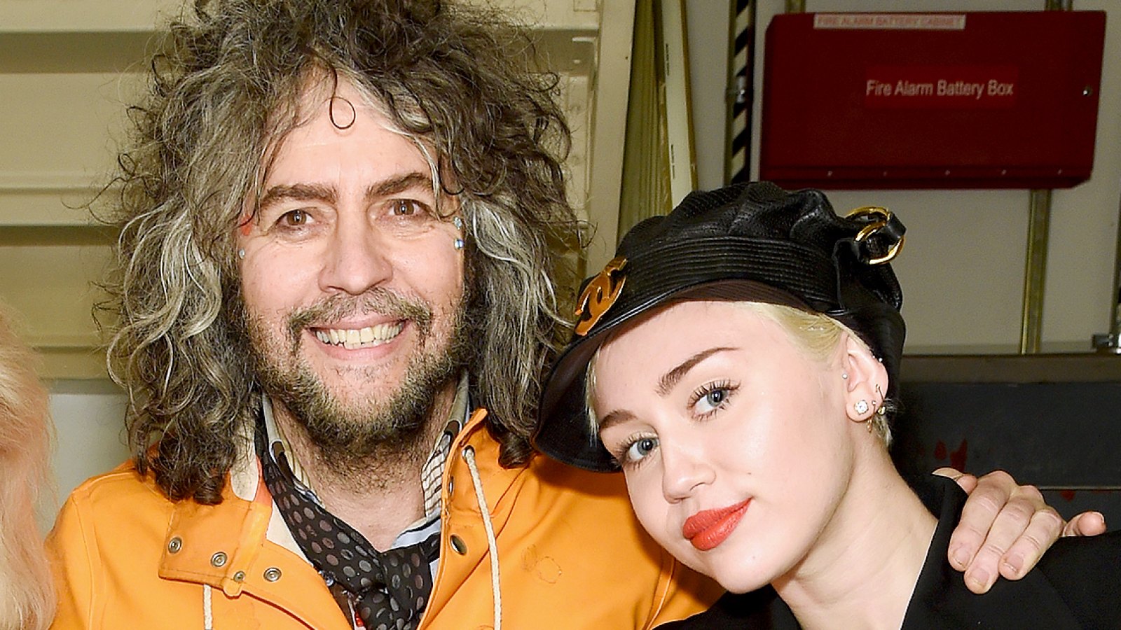 Wayne Coyne and Miley Cyrus attend at Carnegie Hall the Tibet House Benefit Concert 2015 on March 5, 2015 in New York City.
