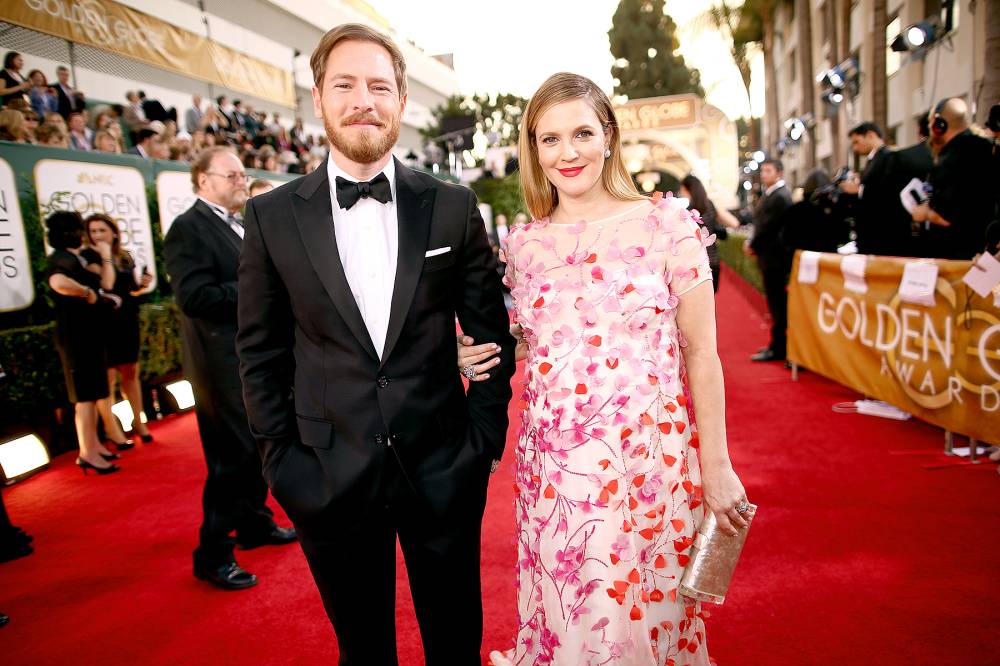 Will Kopelman and Drew Barrymore arrive at the 71st Annual Golden Globe Awards held at the Beverly Hilton Hotel on January 12, 2014.