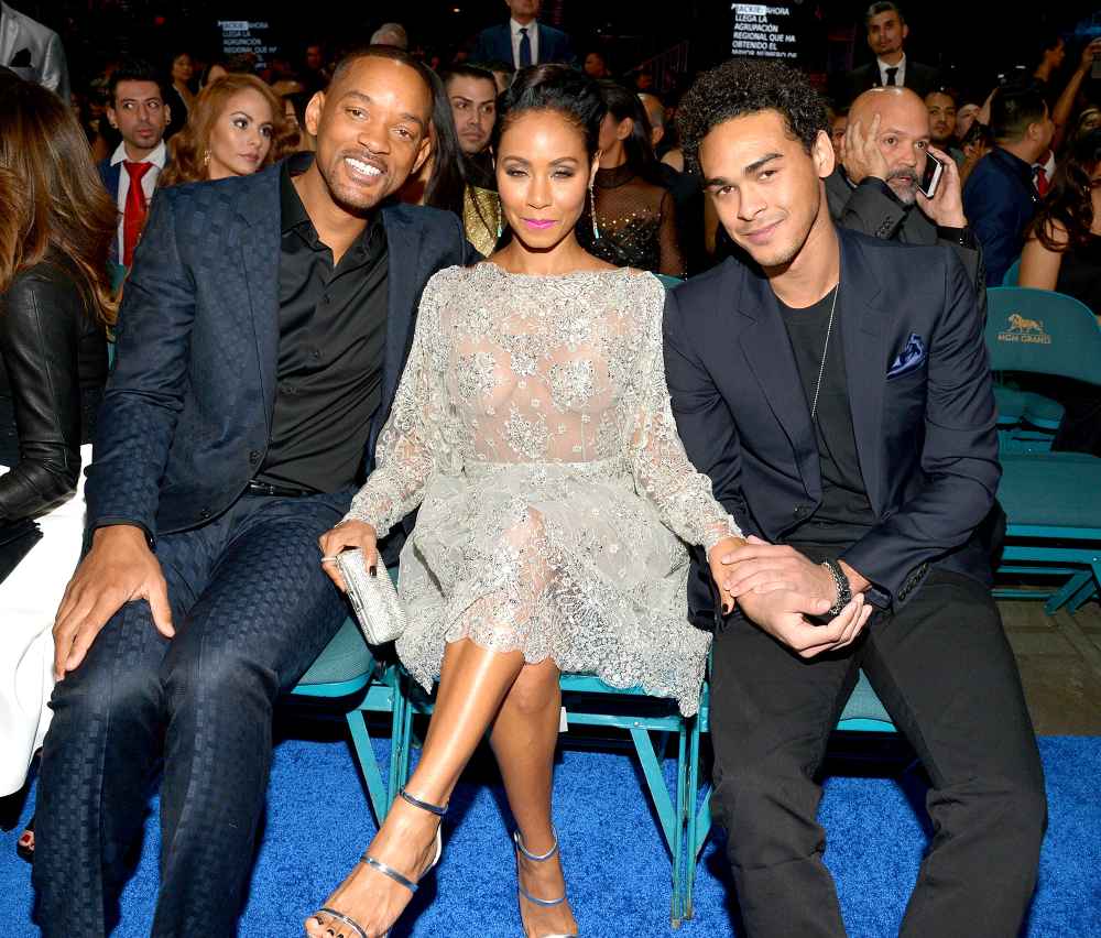 Will Smith, Jada Pinkett Smith and Trey Smith attend the 16th Latin GRAMMY Awards at the MGM Grand Garden Arena on November 19, 2015 in Las Vegas, Nevada.
