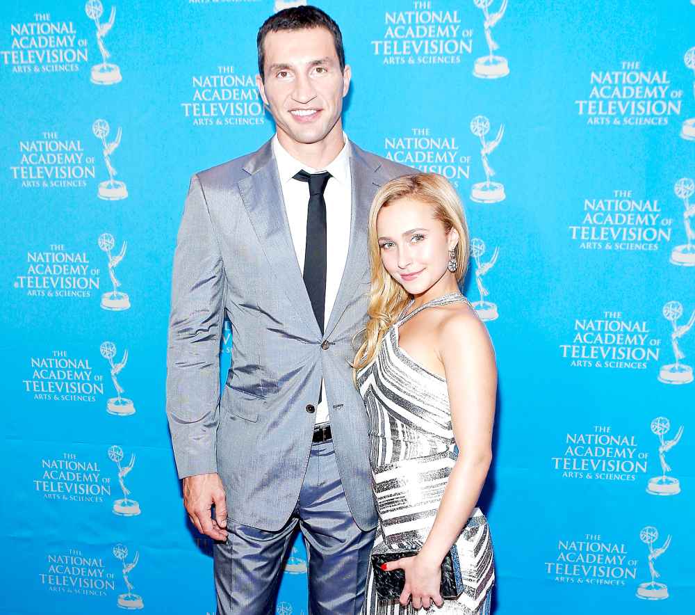 Wladimir Klitschko and Hayden Panettiere attend the 34th Annual Sports Emmy Awards Reception at Frederick P. Rose Hall, Jazz at Lincoln Center on May 7, 2013 in New York City.