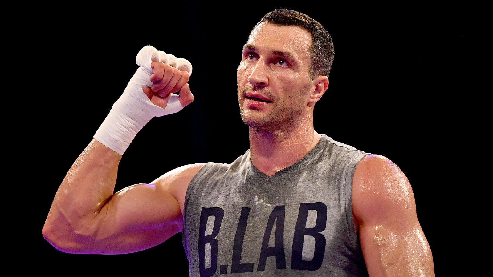 Wladimir Klitschko takes part in an open workout at Wembley Arena on April 26, 2017 in London, England. Anthony Joshua and Wladimir Klitschko are due to fight for the IBF, IBO and WBA Super Heavyweight Championships of the World at Wembley Stadium on April 29, 2017.