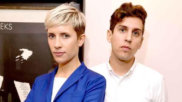 Claire Evans and Jona Bechtolt of the band Yacht attend the WIRED by Design retreat at Skywalker Sound on September 30, 2014.a
