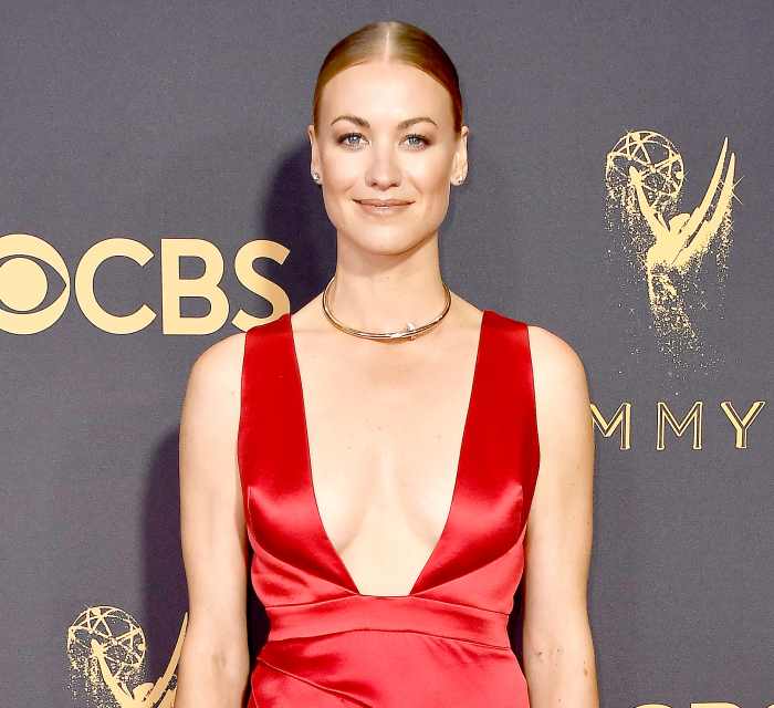 Yvonne Strahovski attends the 69th Annual Primetime Emmy Awards at Microsoft Theater on September 17, 2017 in Los Angeles, California.