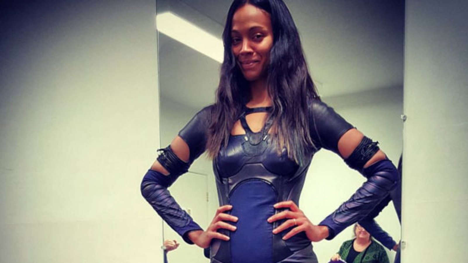 Zoe Saldana shows off her amazing post-baby body