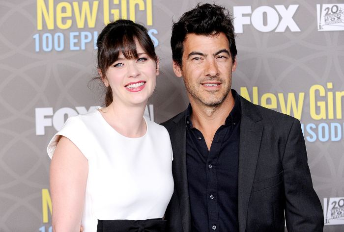Zooey Deschanel and Jacob Pechenik attend Fox's "New Girl" 100th episode party at W Los Angeles West Beverly Hills on March 2, 2016 in Los Angeles, California.