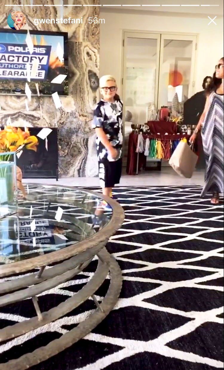 Gwen Stefani Zuma Harry Potter Birthday Party